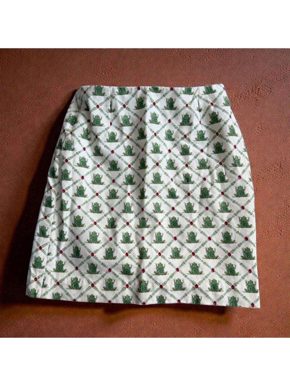 SNAPPY TURTLE Delray Beach FL Ladybug Frog Print Skirt Size 6